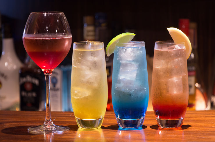 乾杯の豊富なお酒