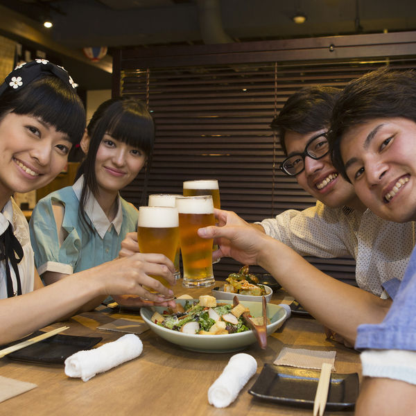 六甲道のお店は大人数の宴会をされる際に便利な飲み放題コースがあります
